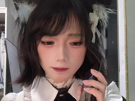 果然小男生是要不到的😭#女仆装 #萌妹