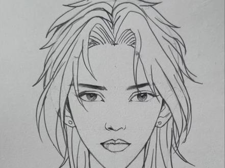 狼尾发型怎么画? #画画 #画画教程 #简笔画 #简笔画教程 #零基础学画画