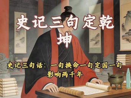 史记中的三句话:换命、定国与深远影响 史记中的三句话,一句关乎命运转折,一句涉及国家安定,一句对历史产生深远影响。 #历史 #人物故事 #人性观察 #处世智慧 #认知提升 #王立群 #百家讲坛