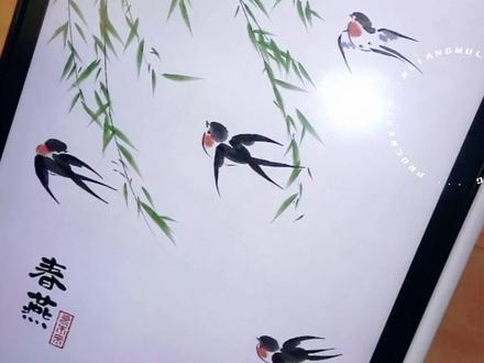 零基础iPad国风教程|3步画春燕,把春天的灵动抓在笔端🎨#春天的颜色 #跟着抖音学画画 #春天是看演出的季节 #零基础学画画 #iPad国风插画