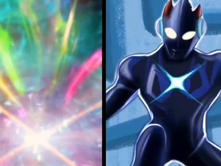 简单画一个帅气的艾克斯奥特曼 #帅就完事了 #艾克斯奥特曼 #儿童简笔画