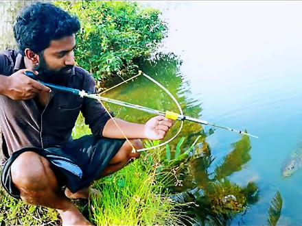 这样的捕鱼神器你们见过吗?比钓鱼更有乐趣!#高手在民间 #手工diy #制作过程 #手艺人 #牛人制造