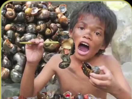 好久不见的排骨战士 #干净又卫生 #原始部落 #荒野生存