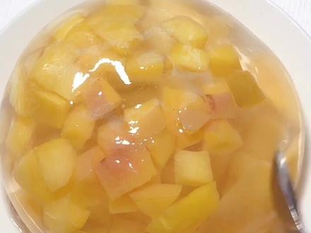 好吃又好看的油桃果冻#美食