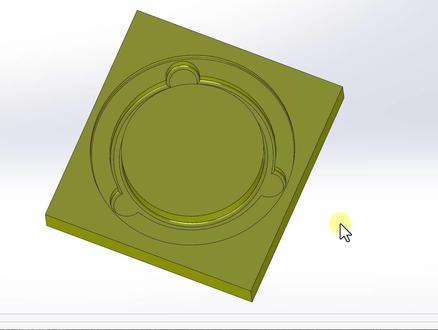 solidworks仿形治具教程,压凹命令#solidworks新手入门 #solidworks教学 #solidworks #产品设计