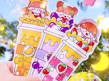 自制奶茶盲袋笔,还是不同口味奶茶主题哦,你最喜欢哪一款么#悟饭游戏厅 #手工 #暑假游戏玩玩节