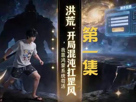 《洪荒:开局混沌扛罡风,我靠鸿蒙系统苟活》第一集,先给各位义父义母尝尝鲜,因为是原创剧本,我还要先写出小说,再写剧本做剧,更新时间稍长,还请耐心等待,第一次做剧纯自学,还请嘴下留情,多多支持。#漫剧 #漫剧推荐 #ai漫剧 #洪荒