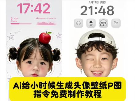 给自己小时候做一个头像壁纸P图指令教程来啦#小时候 #豆包ai #豆包出大片有两把刷子 #童年回忆杀 #头像壁纸
