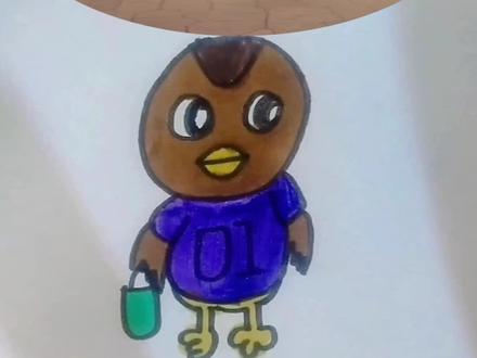 萌鸡小队简笔画#简笔画 #创意儿童画 #动画