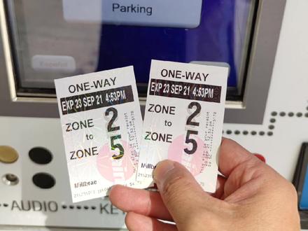 #美国生活 第一次乘坐美国加州旧金山城际列车,尝试在自助购票机上购买火车票,成功。