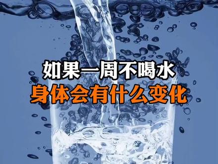 如果一个星期不喝水,身体将会发生什么变化?
#科普 #抖音小助手 #水 @DOU+小助手 @抖音小助手 @