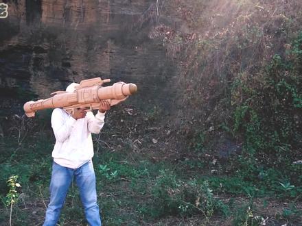 手工制作纸皮火箭筒#手工制作 #纸艺 @抖音小助手