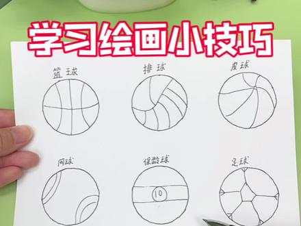 学习绘画各种球类的小技巧