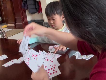 带娃邪修早教—《扑克牌篇》 #在家早教 #亲子#家庭游戏#数字启蒙#专注力