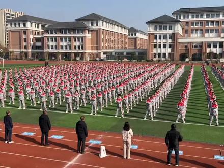 2024级枞阳二中七年级武术操比赛