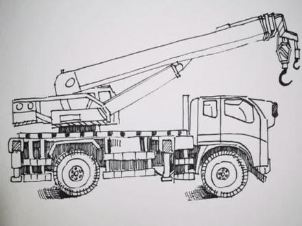 大吊车,先画大,后画小,形体分割不能少,你学废了吗?在线学画画,美术宝小班课#吊车 #儿童美术 #画 #创意