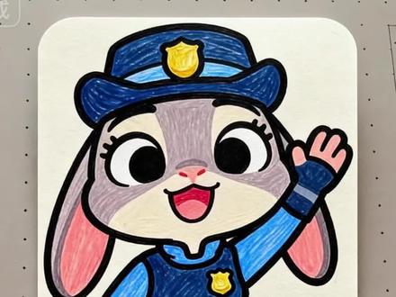 疯狂动物城#尼克 #简笔画 #每日一画 #简笔画教程 #疯狂动物城