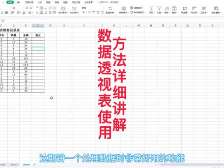 wps表格数据透视表使用方法详细讲解。 #wps表格使用教程 #wps表格小技巧 #wps表格教程