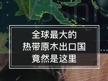 #巴新,全球最大的热带原木出口国 ,大洋洲面积仅次于澳大利亚的第二大国,#热带雨林资源丰富。其中84%出口至中国,是我国热带原木最大的进口来源#进口木材