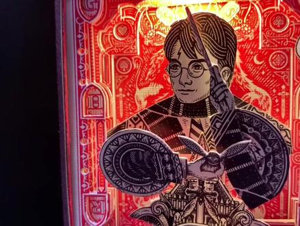 哈利波特纸牌立体机关教程#手工diy #手工制作 #立体书 #哈利波特 #手工教程