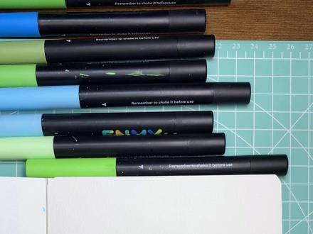 丙烯马克笔 | 治愈手绘 草原风和日丽 #绘画#丙烯马克笔#绘画过程#简笔画 #涂色