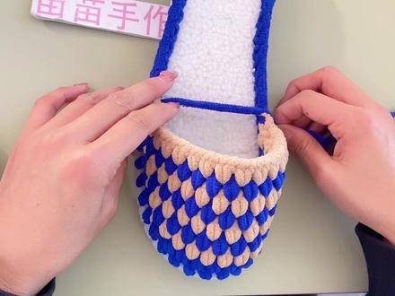 42到46码的拖鞋教程2 #拖鞋教程 #毛线鞋 #钩针编织教程 #手工钩织教程 #手工编织零基础教学 #手工拖鞋教程 #手工拖鞋教程