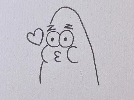 简单画个派大星#简笔画 #简笔画教程 #一学就会的简笔画 #雪中作画 #内容启发搜索