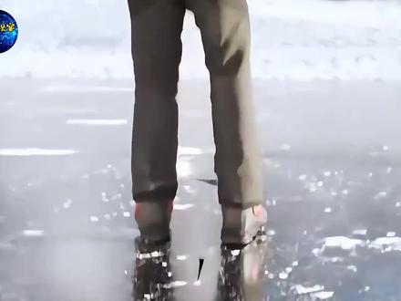 如果冰面突然裂开咋办?