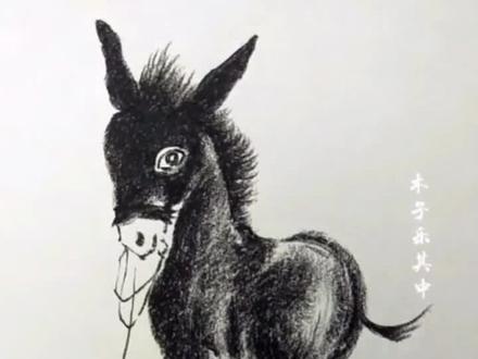 教你画小毛驴 @抖音小助手 @老孟5742 #画画#素描