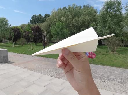 标枪式滑翔机黄貂鱼#纸飞机 #折纸