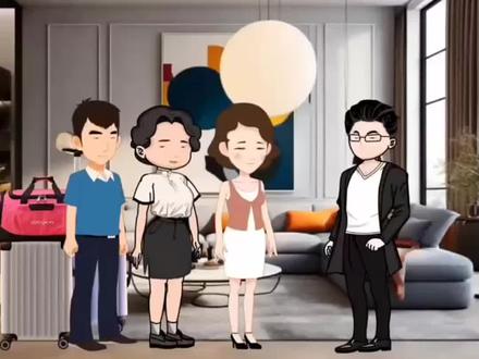 妻子自作主张留娘家人长住,无视老公的存在 #原创动画 #家庭