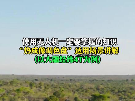 使用无人机一定要掌握的知识:“热成像调色盘”使用场景讲解 #无人机使用教程 #无人机调色 #大疆热成像无人机 #无人机热成像 #经纬4t