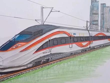 “瑞龙智行”也是龙😂😂没意见吧😤#画画 #控笔 #动车 #高铁 #内容启发搜索