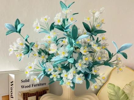 2分钟带你学会雪花一般的海棠花#扭扭棒手工 #扭扭棒的100种玩法 #扭扭棒海棠花教程