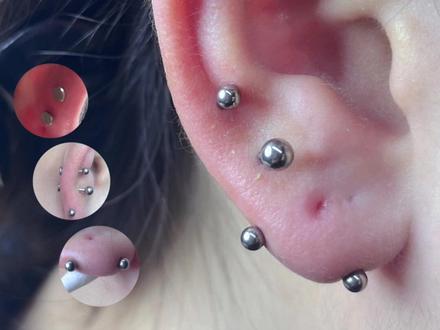 freehand一个耳垂横穿,你敢尝试吗#耳垂横穿 #穿孔 #汕尾穿孔 #海丰穿孔