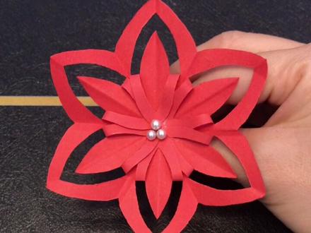 #手工折纸 春花🌹过程简单粗暴 结果却很惊艳@抖音小助手