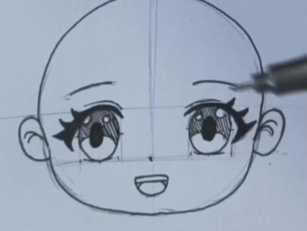 教你一个成功率超级高的Q版头像 #手绘教程 #一起画画一起进步 #q版头像 #头部结构 #曲奇老师线上动漫课堂