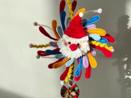 圣诞节给闺蜜做了个会转圈的魔法棒 老简单了#扭扭棒 #扭扭棒圣诞节 #圣诞节 #扭扭棒圣诞魔法棒 #魔法棒