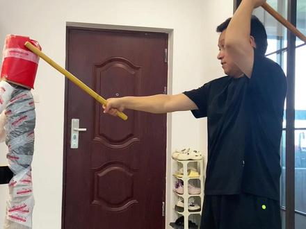 短棍双棍训练之左右三点划圆#菲律宾短棍 #防身棍 #格斗