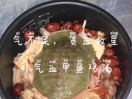 贫血气血不足,喝一碗甲鱼鸡汤,真的可以,为年轻加油#创作灵感 #煲汤 #养生