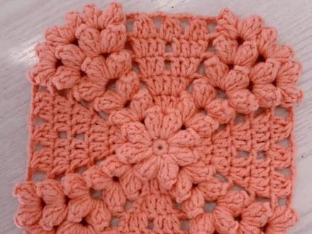 #创作灵感 #钩针编织 爆米花针织片,一起钩起来