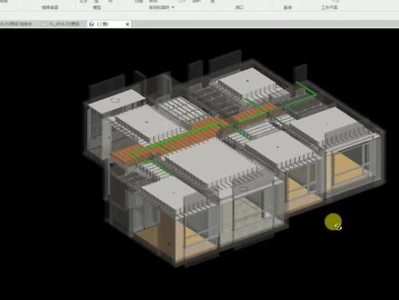 展示室内的话,可以试试这种半透明的revit视图,颇有感觉#bim #revit#三维建模