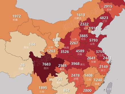 我国各省飞行员数量#四川 #飞行员 #航空