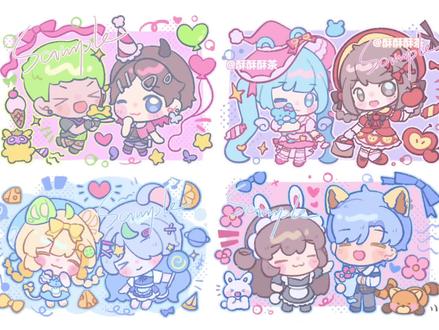 大家可以点我主页看我的团练课喔~萌系Q版双人教学来啦!#q版 #绘画教程 #画画教程 #零基础学画画 #学画画