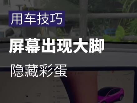 #特斯拉 隐藏彩蛋“大脚丫”你知道吗?一起来看一下#特斯拉modely #特斯拉model3