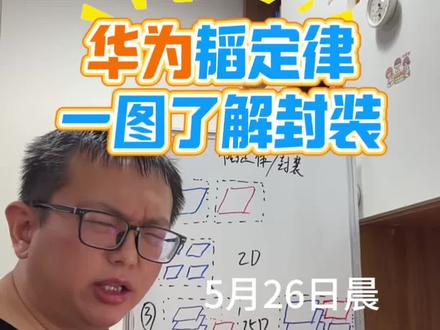华为韬定律简单讲解,一图了解封装逻辑 #华为芯片之路 #华为发表半导体韬定律 #封装 #封测 #股票