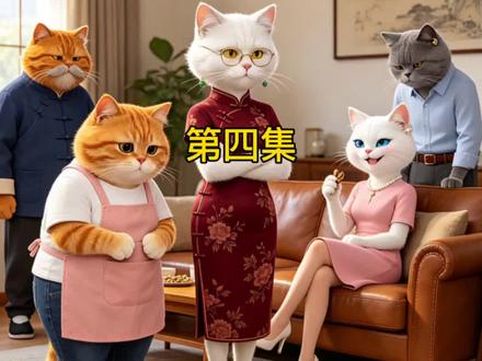 AI短剧:喵丽翻身记 第四集 #ai短剧#短剧#胖橘猫#婆媳#治愈