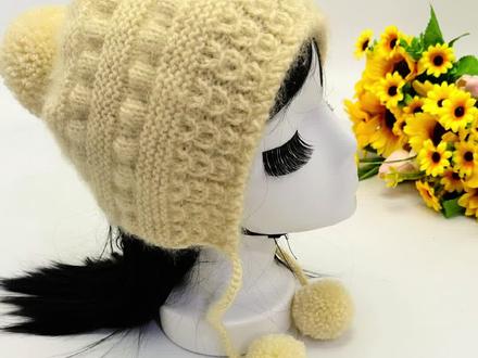 泡泡花护耳帽教程第二集#松鼠绒帽子教程