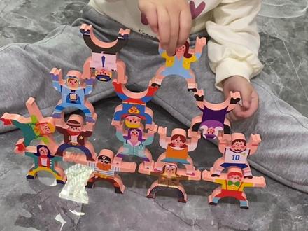 #积木搭建 #儿童玩具 #儿童益智 #专注力培养 大力士平衡创意积木叠叠高