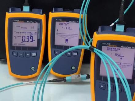 如果使用福禄克测试MPO光纤? #仪器仪表 #光纤 #福禄克